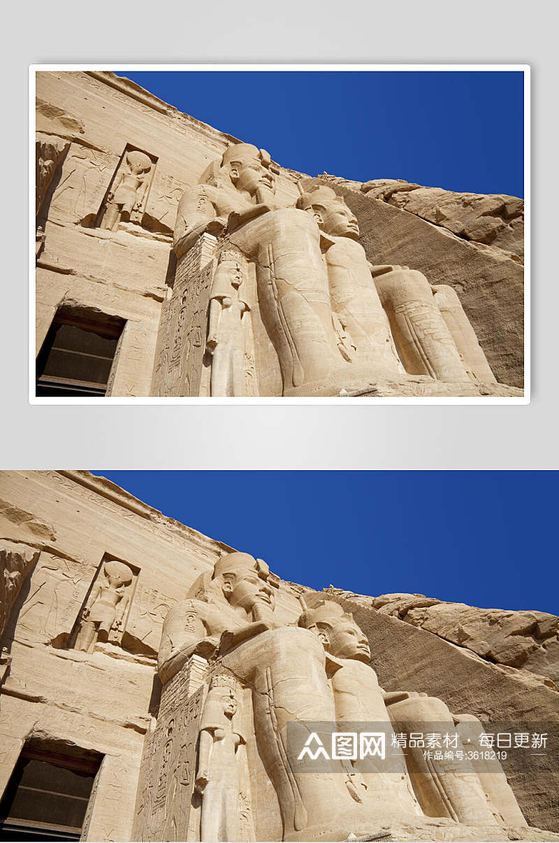 石像埃及金字塔狮身人面像图片叁素材