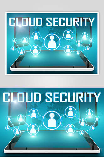 ClouDSecurity商务数码科技背景图片