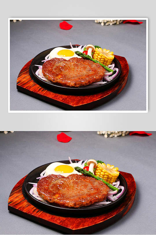 杰西嘉欢乐牛排美食摄影图片