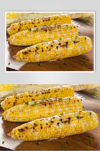 烤玉米高清图片