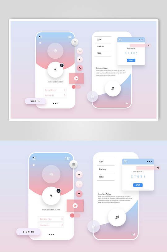 手机app扁平化图片-手机app扁平化素材下载-众图网