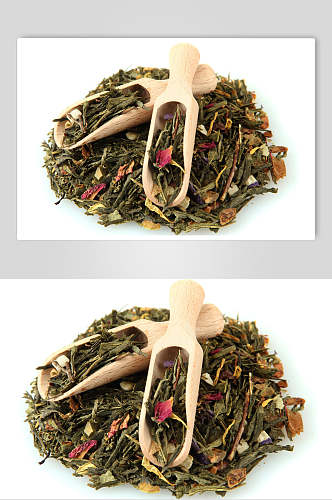 茶叶绿茶红茶摄影图片
