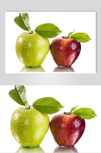 青红苹果新鲜苹果水果图片叁