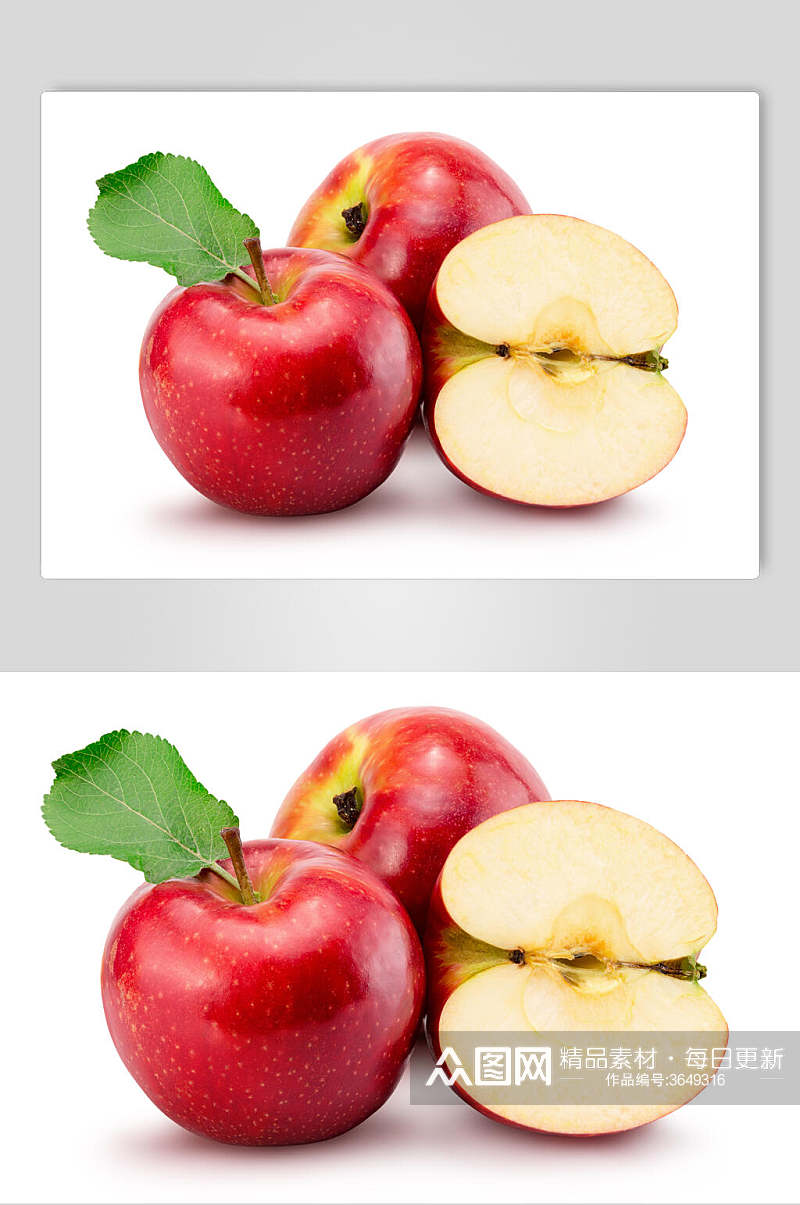 新鲜苹果水果图片叁素材