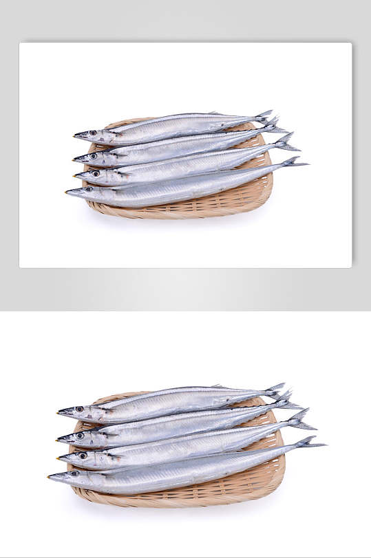 装在篮子里沙丁鱼图片