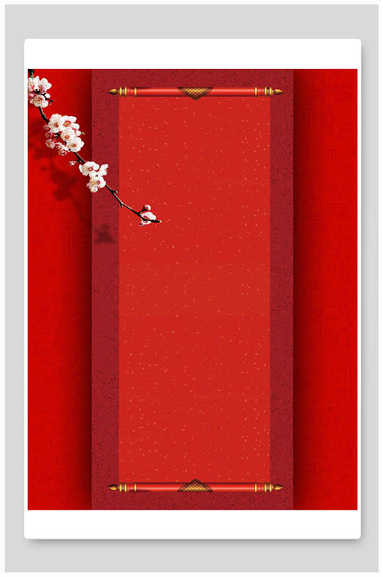 红色卷轴中国风图片-红色卷轴中国风素材下载-众图网