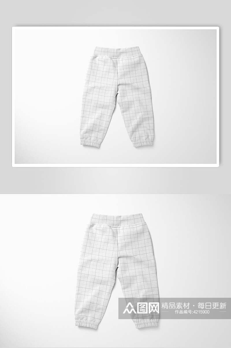 灰色时尚大气创意简约婴儿裤子样机素材