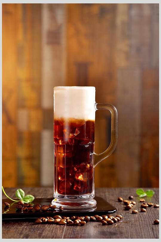 杯装咖啡奶盖图片