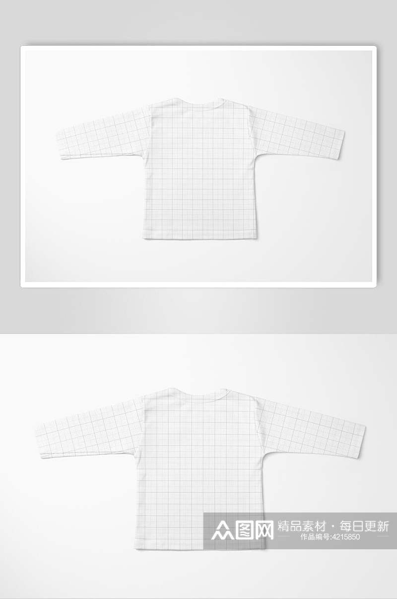 白色线条大气创意婴儿衣服样机素材