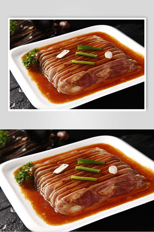 扒羊脸美食摄影图片