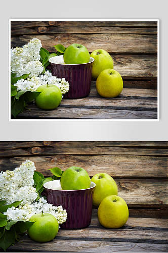 清新新鲜苹果水果图片叁