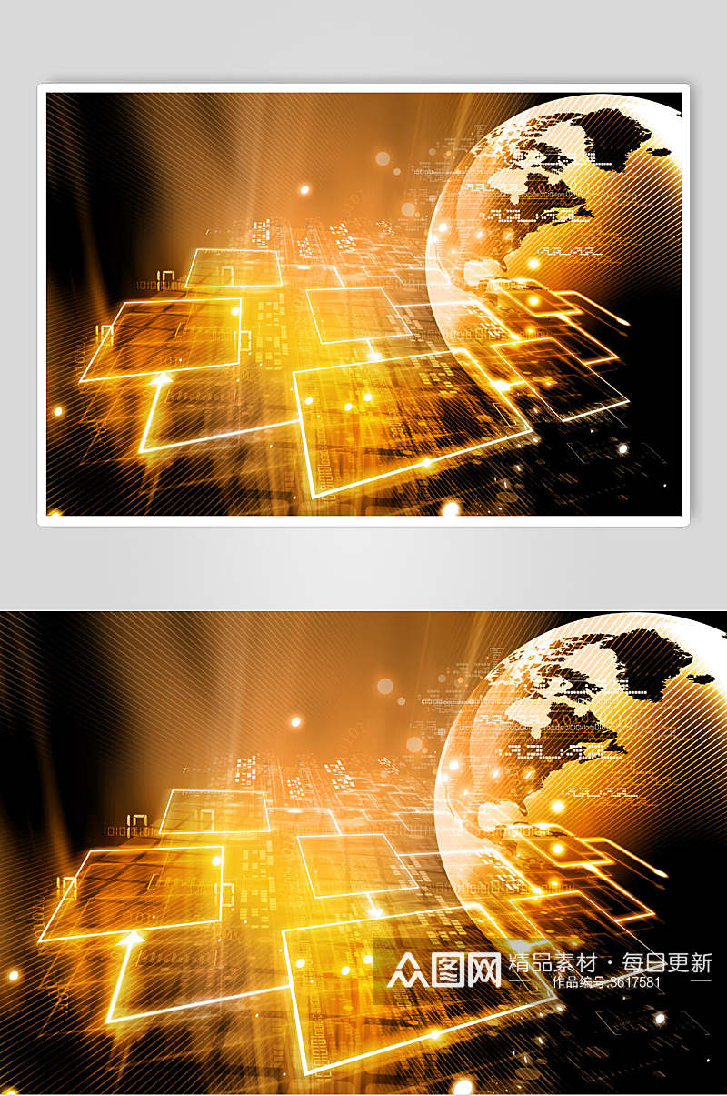 地球商务数码科技背景图片素材