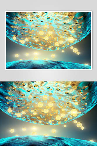 天蓝色细胞病菌图片