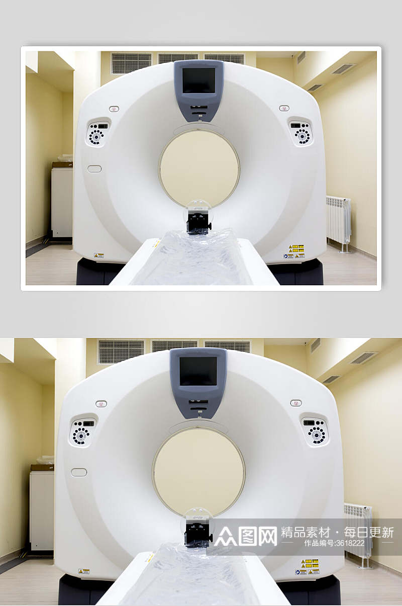 磁共振医院病房病床图片素材