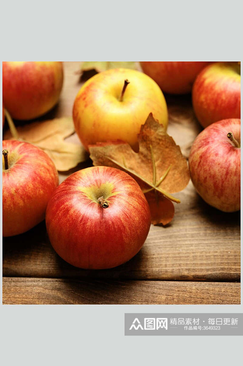精品美味新鲜苹果水果图片素材