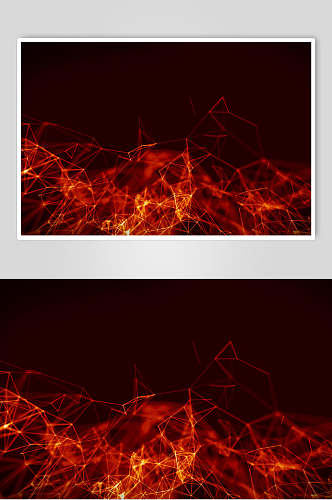 火红色商务数码科技背景图片
