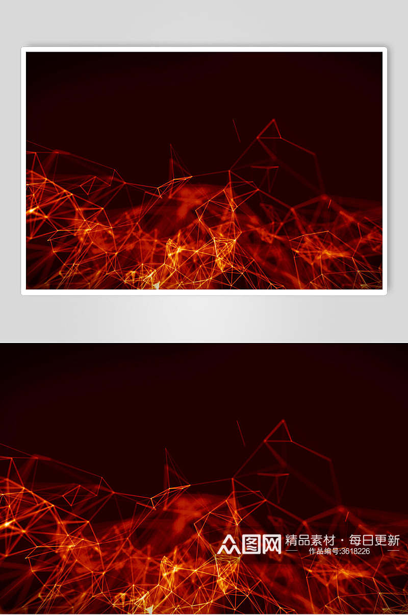 火红色商务数码科技背景图片素材
