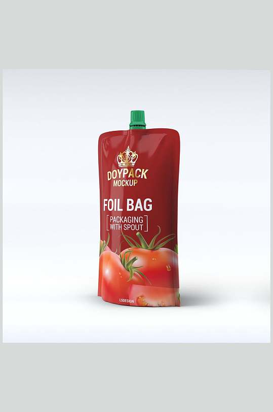 英文果冻零食食品袋饮料袋包装袋样机