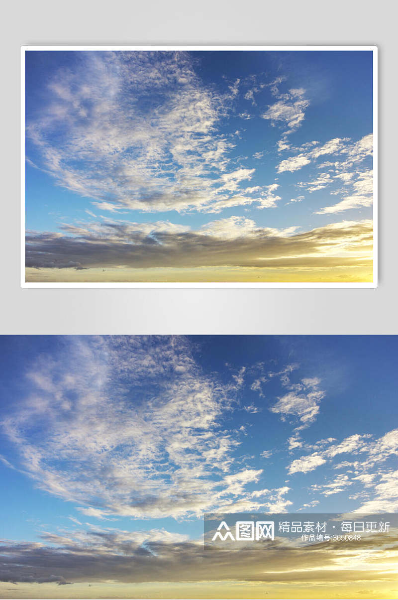 美丽蓝天白云天空云层图片叁素材