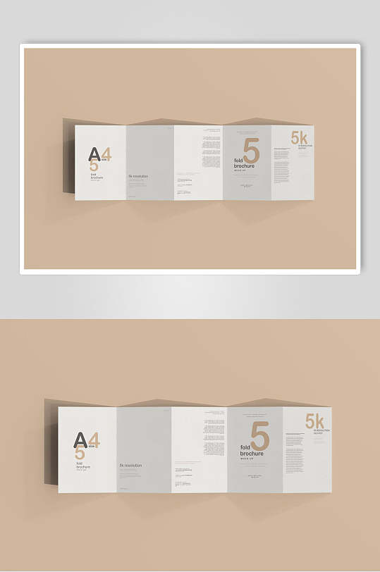 五折页样机-众图网