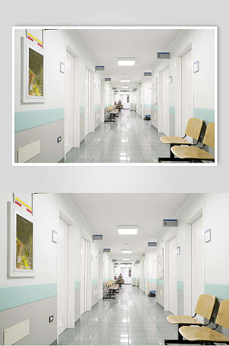 走廊医院病房病床图片