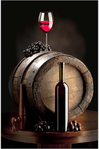 唯美干红葡萄酒图片