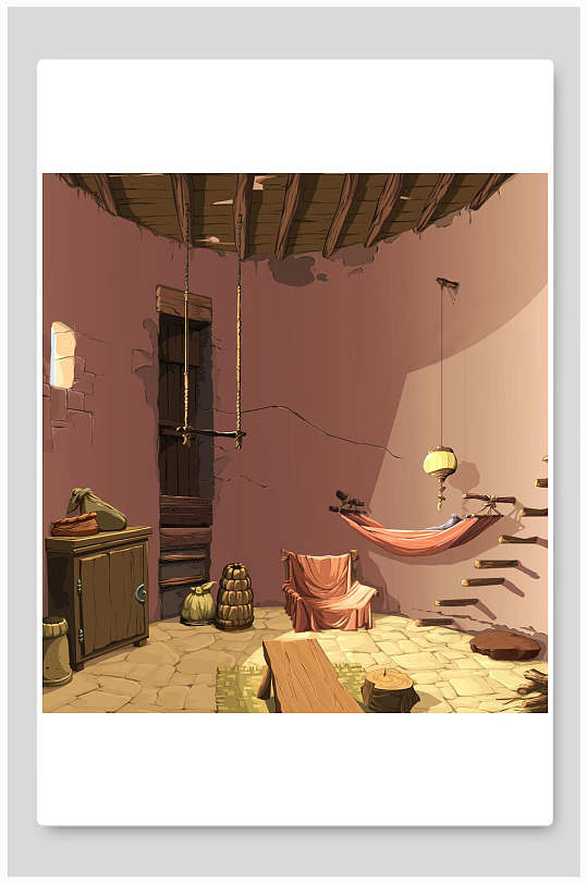 房间游戏场景背景