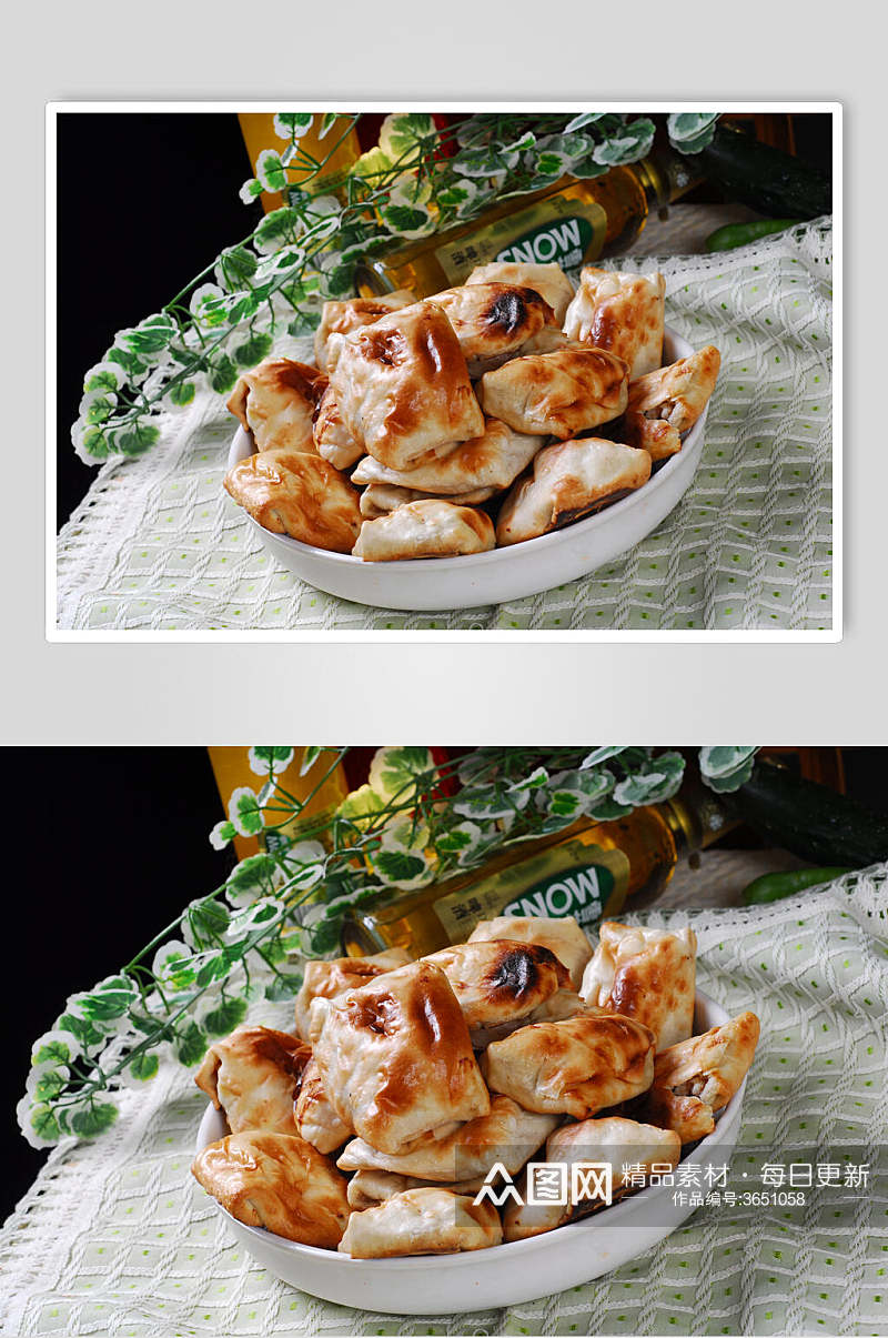 煎饺烧烤类食物照片素材
