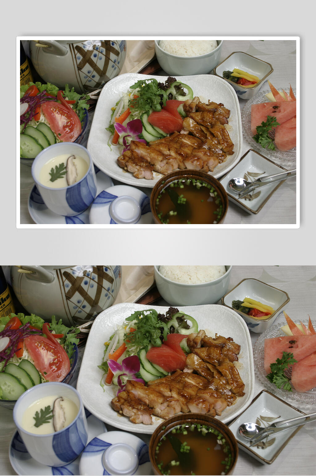 新鲜美味烤鸭烧烤类食物照片素材