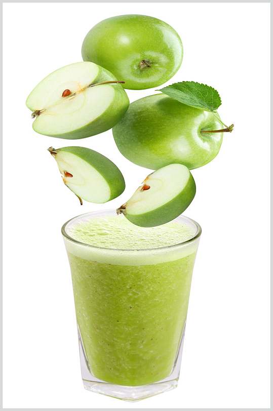 青苹果苹果汁新鲜水果图片叁