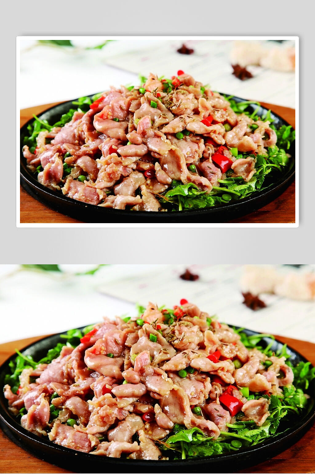 铁板孜然羊肉美食摄影图片素材