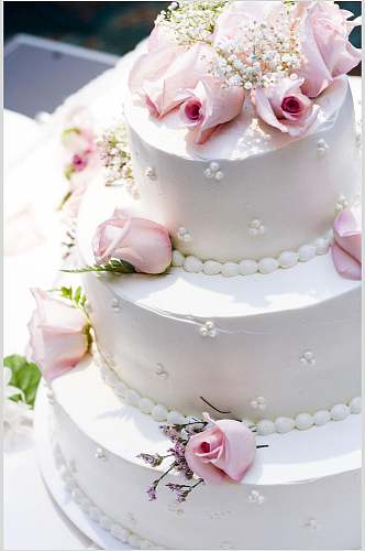 玫瑰花叠层蛋糕图片