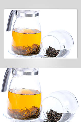 茶水茶叶绿茶红茶摄影图片