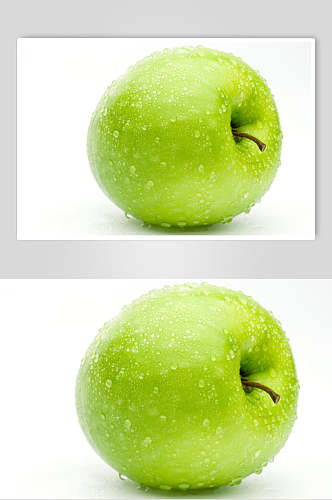 白底新鲜苹果水果图片叁