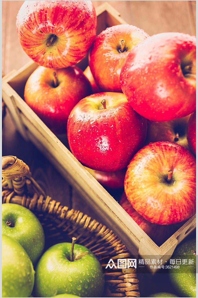 新鲜苹果水果图片素材