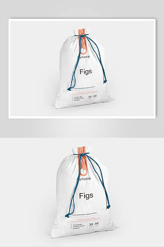 袋子白创意大气膨化食品包装袋样机