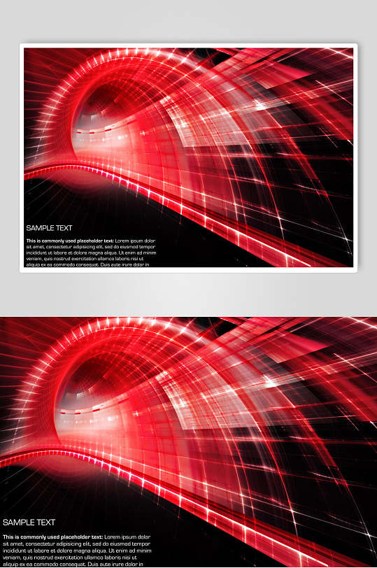 红色光线商务数码科技背景图片