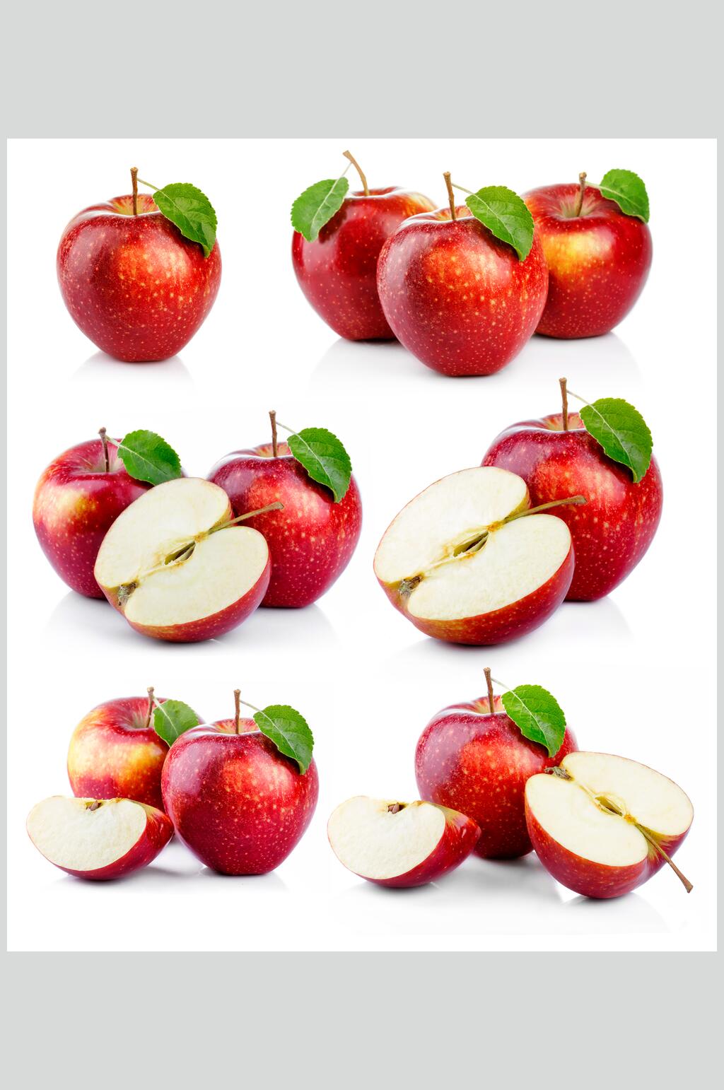 红色新鲜苹果水果图片模板下载-编号3639098-众图网