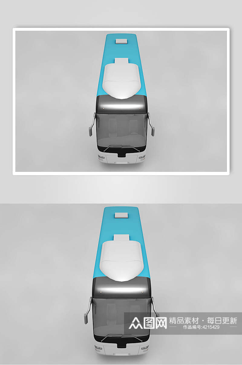 大巴车大客车巴士车身座椅贴图样机素材