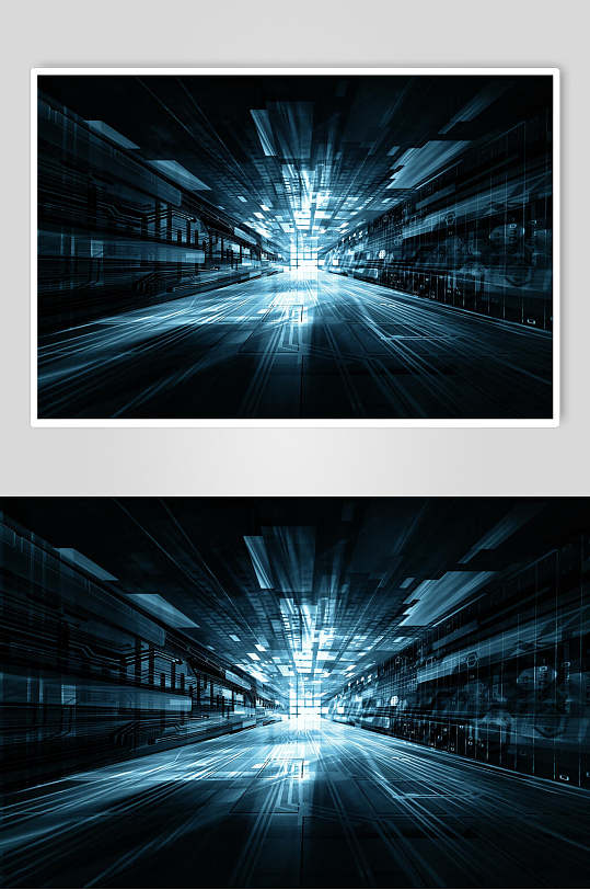 商务数码科技光线背景图片