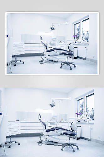 医院白色病房病床图片