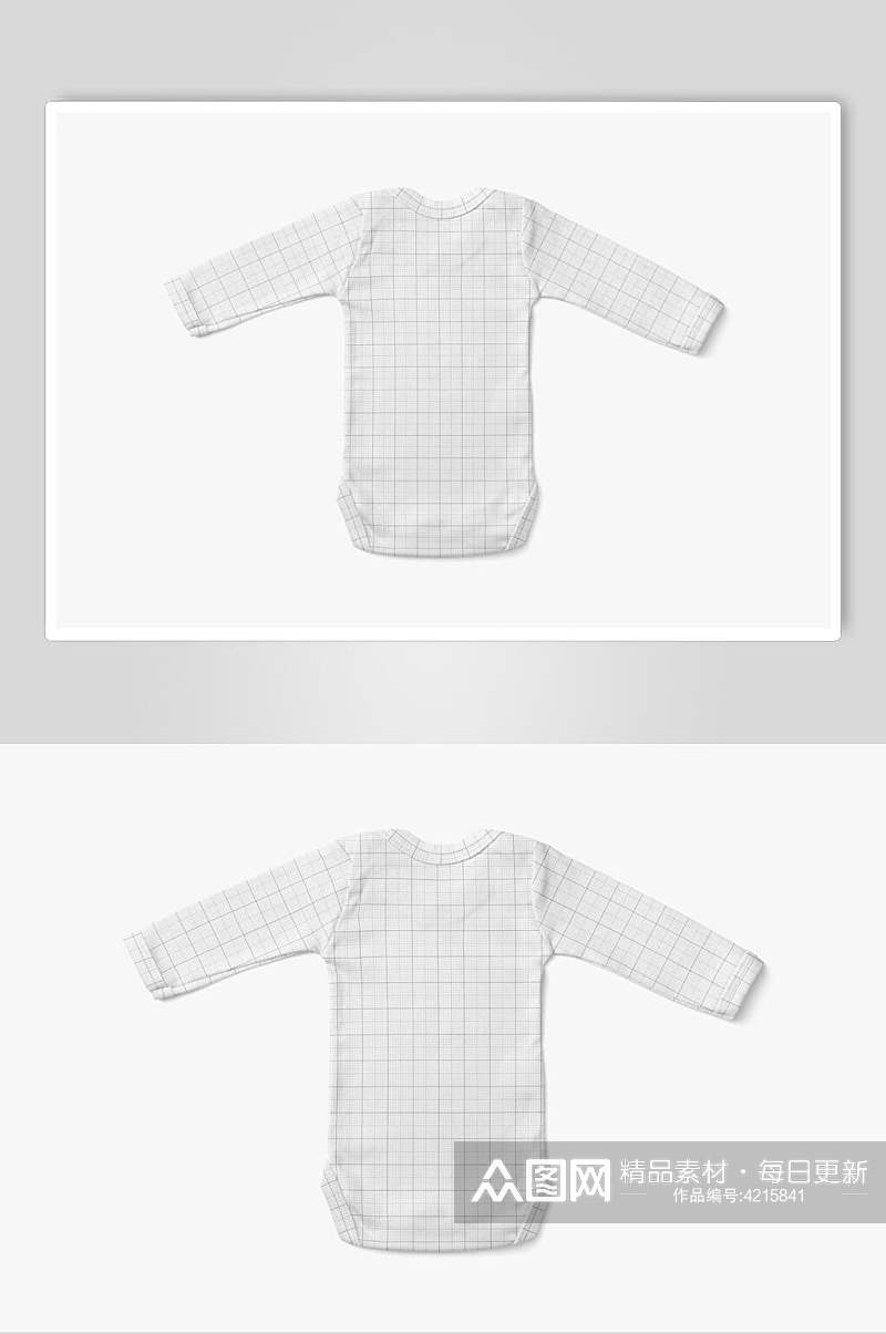 线条灰色大气创意婴儿连体衣样机素材