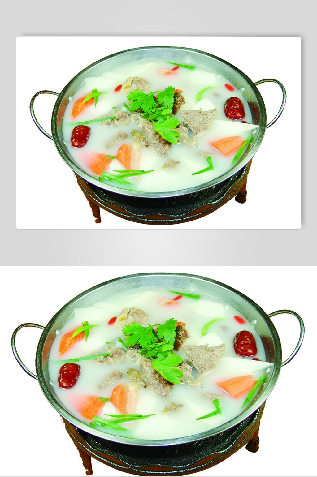 锅仔萝卜羊肉美食摄影图片素材