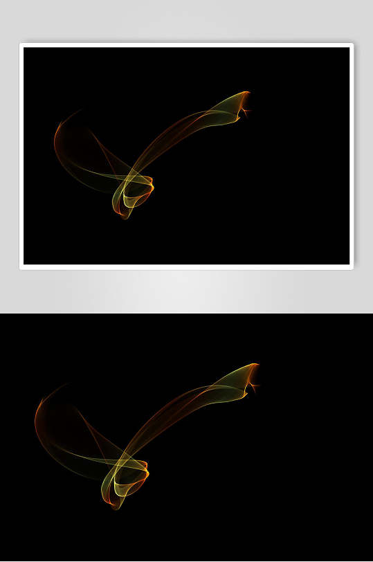 彩色火芒滤色效果黑底图片