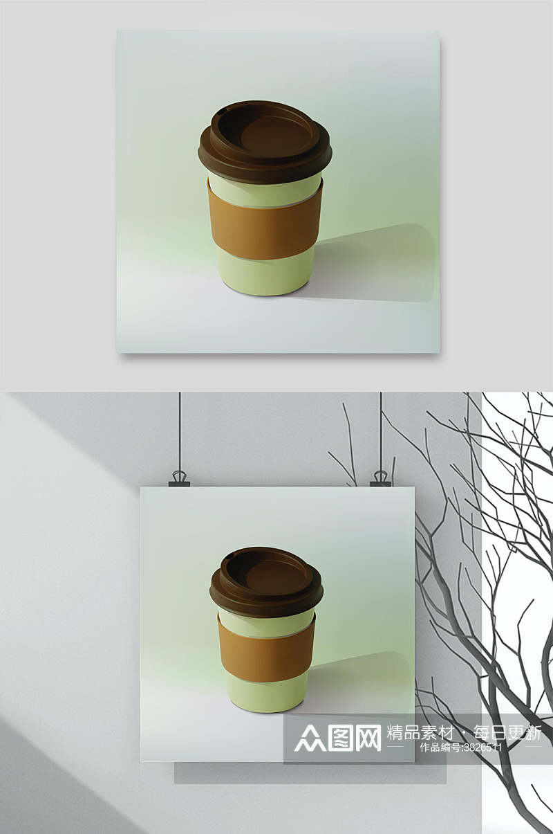 休闲咖啡插画矢量素材素材