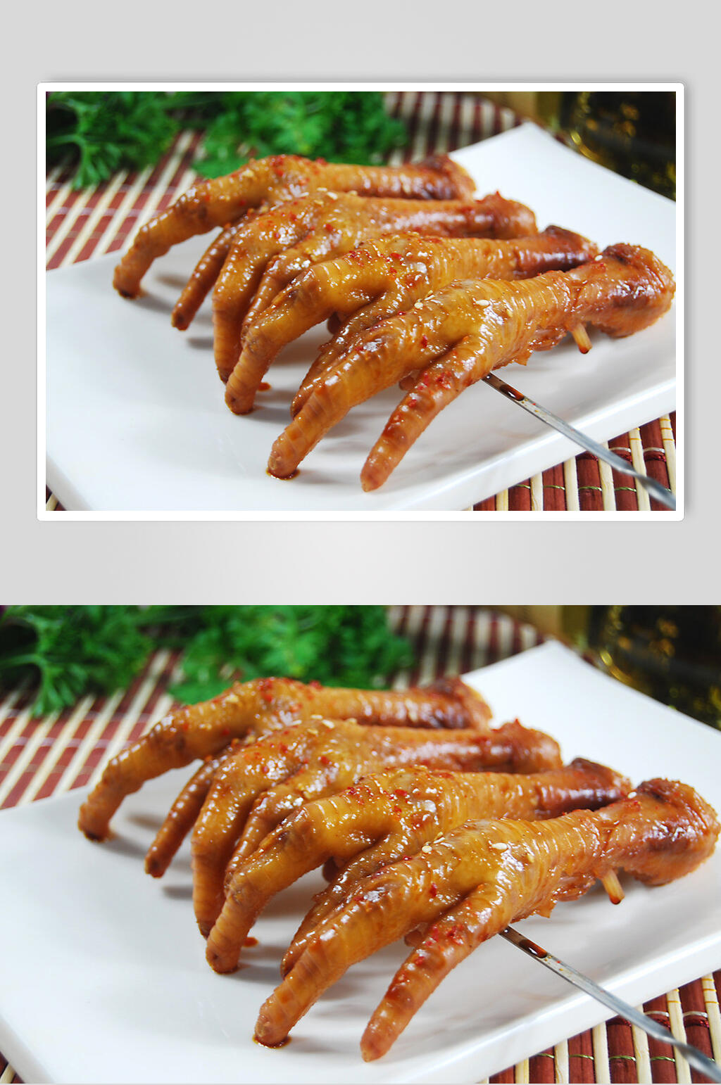 飘香烤鸡爪美食图片素材
