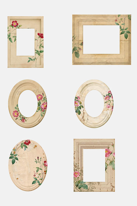 精美欧式复古边框免抠素材