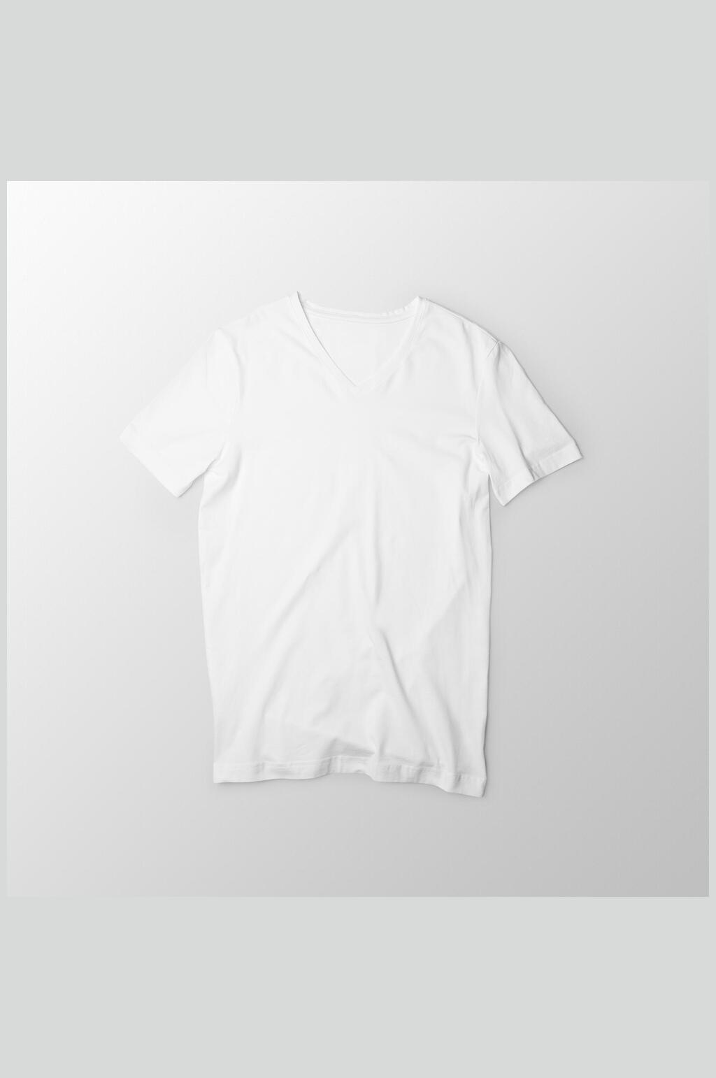 时尚短袖创意大气衣服平铺展示样机素材