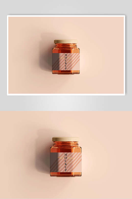 天府辣酱玻璃罐瓶贴包装标签样机