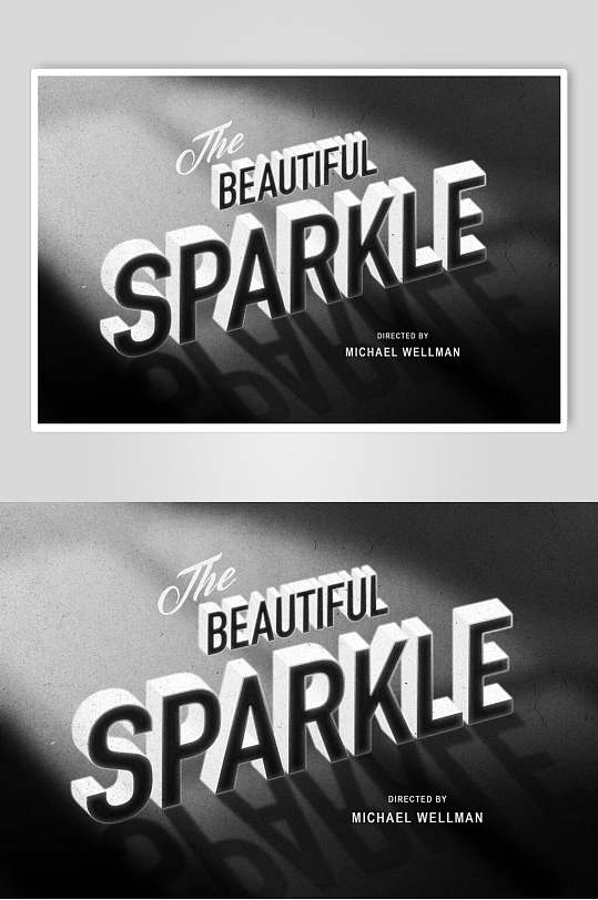 高端立体立体艺术字体效果素材